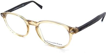 Ermenegildo Zegna EZ5070 Eyeglass Frames - Light Brown Frame, 48 mm Lens Diameter EZ507048047