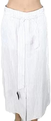 Lauren by Ralph Lauren Women Skirt Straight Pencil Striped White 6