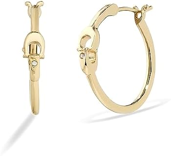 COACH Women's Signature Hoop Earrings