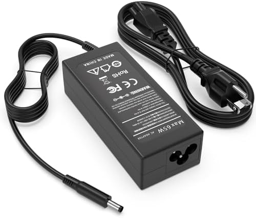 65W AC Adapter fit for Dell Inspiron 16 5630 5620 5625 5635,Dell Inspiron 14 5420 5425 5430 5435/insprion 13 3530 3520 3511,Dell Vostro 5630 3520 Laptop Charger with 1 Meter 3 Prong US Power Cord