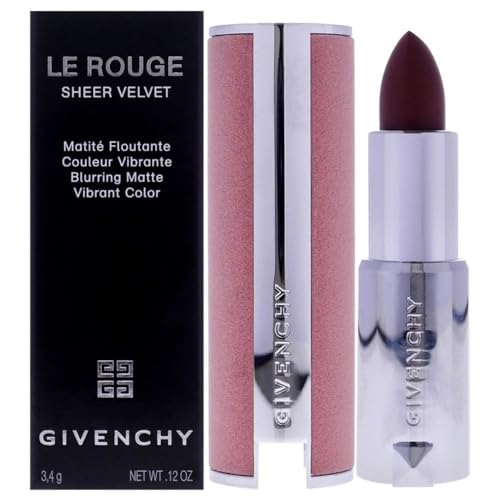 Givenchy Le Rouge Sheer Velvet Matte Lipstick - N17 Rouge Erable for Women - 0.11 oz Lipstick