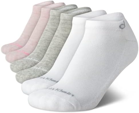 Calvin Klein Women's Athletic Socks - Cushion No Show Socks (6 Pack)