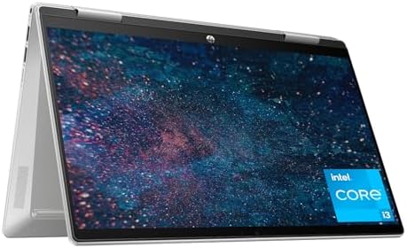 HP Pavilion x360 14 inch Laptop, FHD Touchscreen, 13th Generation Intel Core i3-1315U, 8 GB RAM, 256 GB SSD, Intel UHD Graphics, Windows 11 Home, 14-ek1099nr (2024)