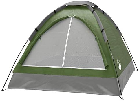 2-Person Camping Tent - Shelter with Rain Fly and Carrying Bag - Lightweight Outdoor Tent for Backpacking, Hiking, and Beach by Wakeman (Green)