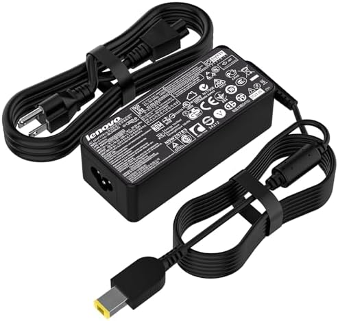 45W USB Square Tip Laptop Charger for Lenovo ThinkPad X240 X250 X260 T440S E540 E550 E560 W540 G50-30 G50-70 G505 Z50-70 ADLX45DLC2A ADLX45NDC2A ADLX45DLC3A 0B47030 0C19880 45N0289 Power Supply Cord