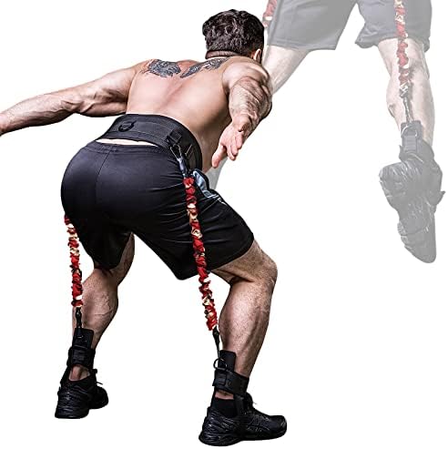 INNSTAR Vertical Jump Trainer Leg Strength Resistance Bands Set for Basketball Triple Jump Football Volleyball Training