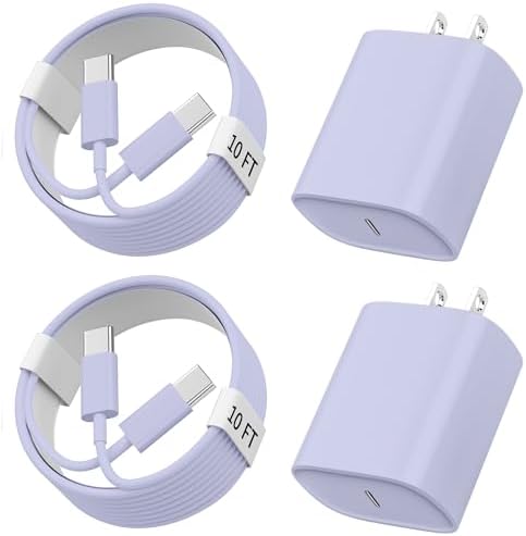 i.Phone 15 Charger Fast Charging, 10 FT Long USB C to C Charging Cable Cord with 20W i.Phone Fast Charger Block for i.Phone 15/15 pro/15 pro max/15 Plus,i Pad Pro 12.9/11 in,i Pad air 5/4