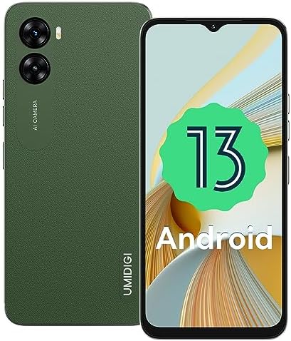 UMIDIGI Unlocked Cell Phone G3 Plus,Android 13 Smartphone，7G(4G+3G)+128G(1TB Expandable), Dual Sim 4G LTE Mobile Phone,Octa Core,6.52" HD+,5150mAh, Dual Speaker,Long Battery Life,Smartphone Unlocked