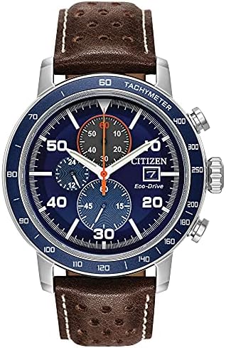 Citizen Men's Eco-Drive Sport Casual Brycen Weekender Chronograph Watch, 12/24 Hour Time, Date, Tachymeter, Luminous Hands