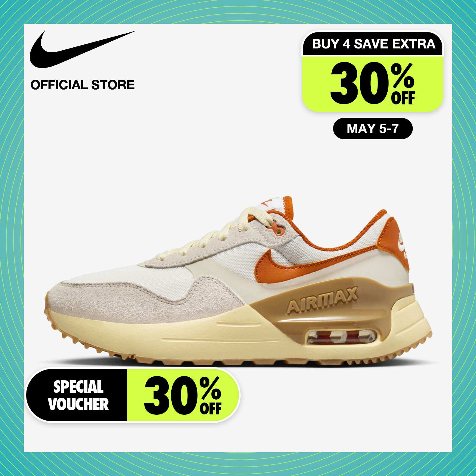 Nike Women's Air Max SYSTM Shoes - Sail