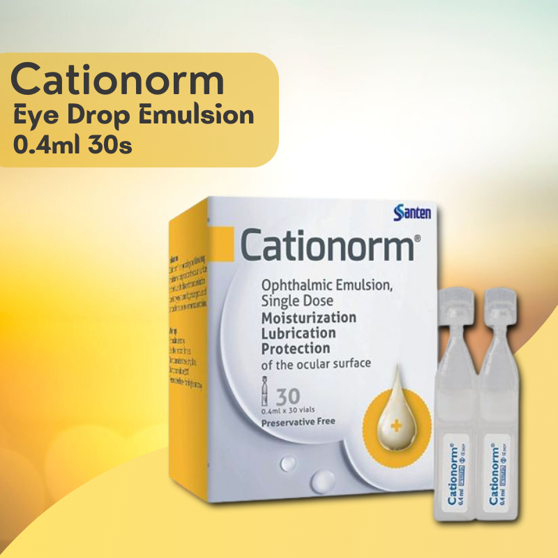 (Exp : 2026)Cationorm Ophthalmic Emulsion Single Dose 30X0.4mL