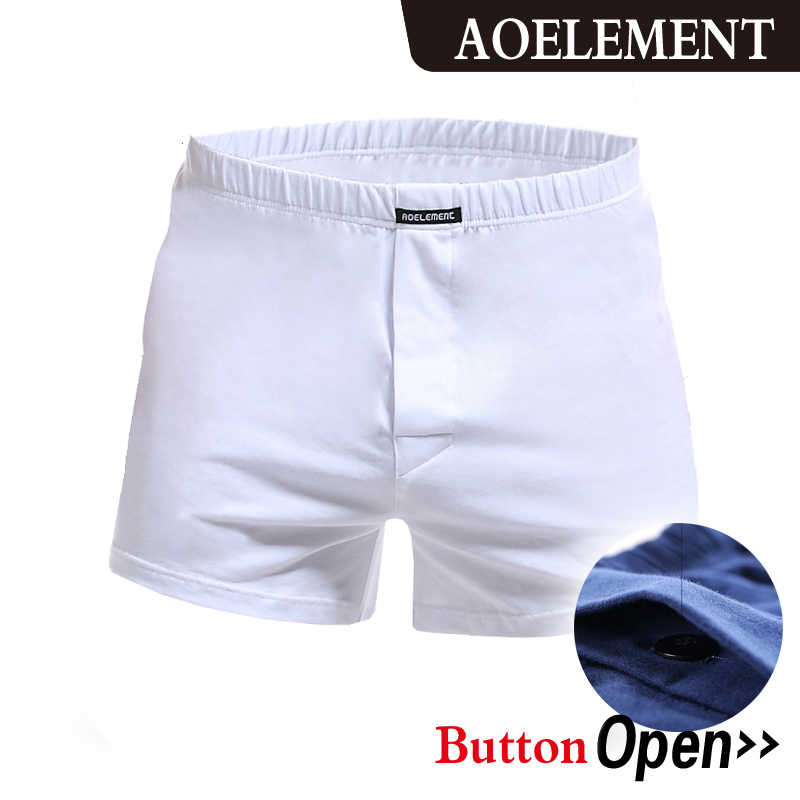 AOELEMENT Men's Boxers Cotton Mens Underwear Trunks Woven Homme Arrow Panties Boxer with Elastic Waistband Shorts 033-037