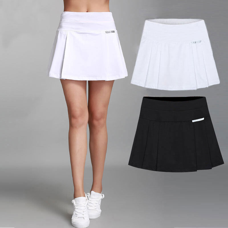 Women's Pleated Tennis Skirt Golf Skorts Built-in Shorts High Waist Badminton Skorts Dry Fit Running Yoga Fitness Workout Sports Skirts