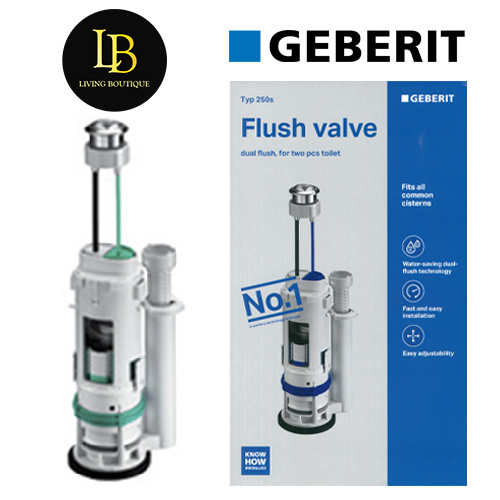 Geberit Type 250s Flush Valve for 2PC Toilet Bowl
