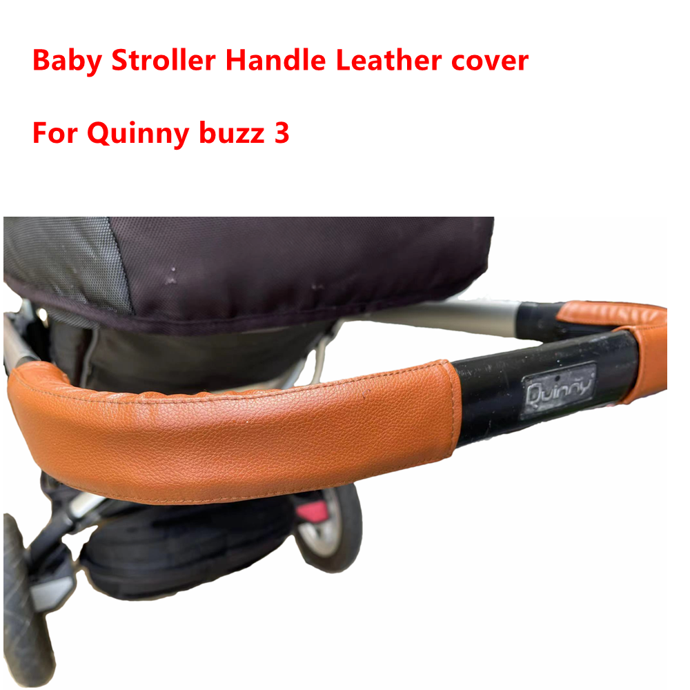 Full Set Leather Handle Covers For Quinny Buzz 3 Baby Stroller Bar Pram Sleeve Cases Armrest Protective Cover Accessories
