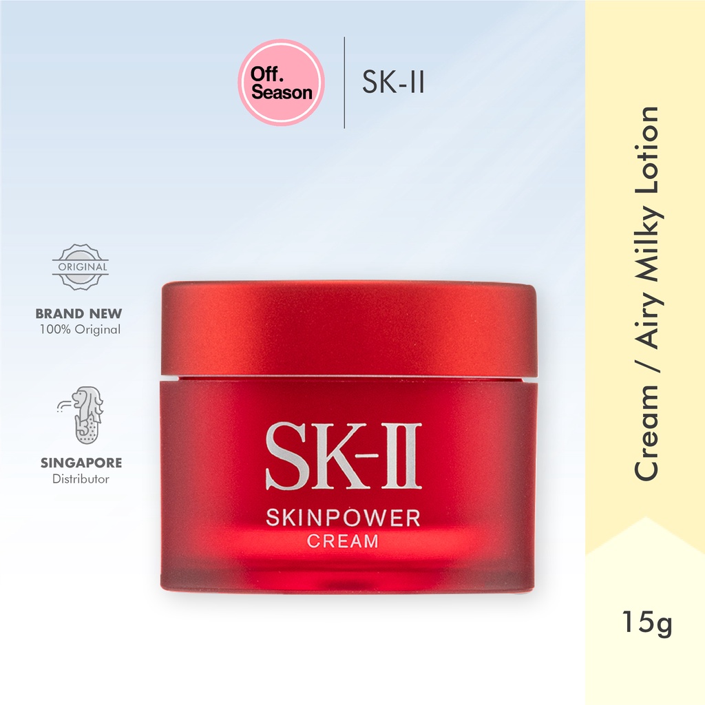 SK-II Skinpower Advance Cream / Airy Milky Lotion 15g - SK2 / SKII anti aging moisturising exp 2026