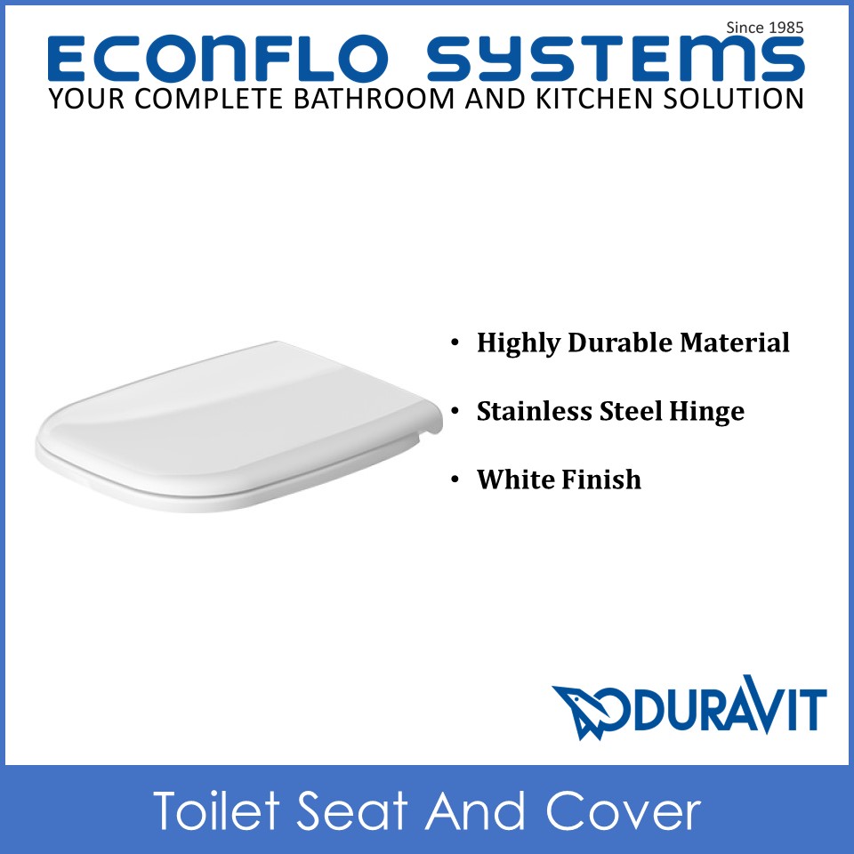 [AUTHENTIC] DURAVIT D-CODE TOILET SEAT AND COVER 006739 SOFT CLOSING [SG STOCK]