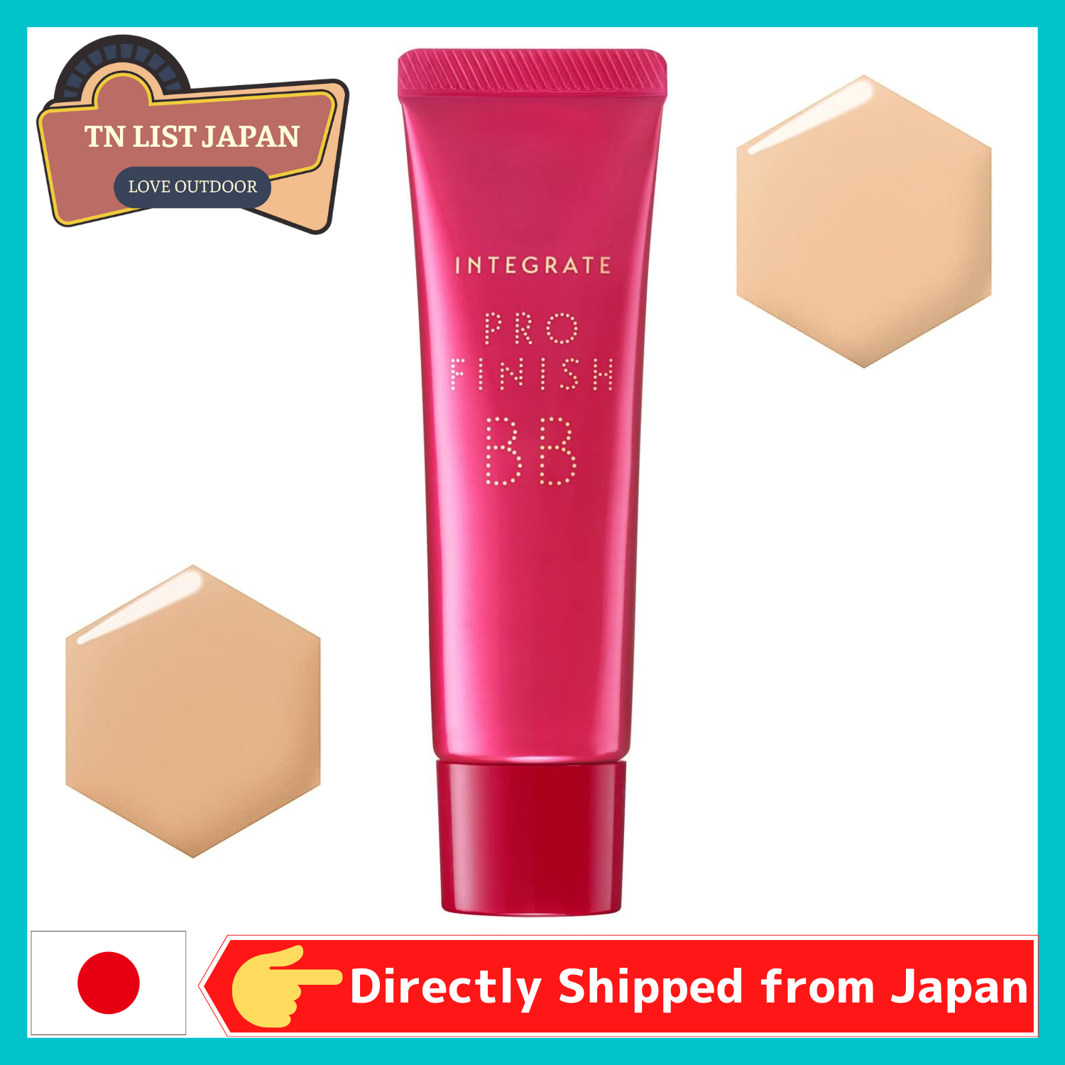【Shipping from Japan】 SHISEIDO JAPAN, INTEGRATE Foundation Pro Finish BB (slightly bright/medium brightness), Made in Japan, Beauty, Japanese Cosmetics, Personal care, Beauty tool
