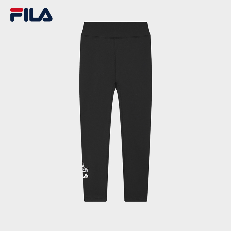FILA CORE Women's MAGIC STICK WHITE LINE ORIGINALE Knit Leggings in Black