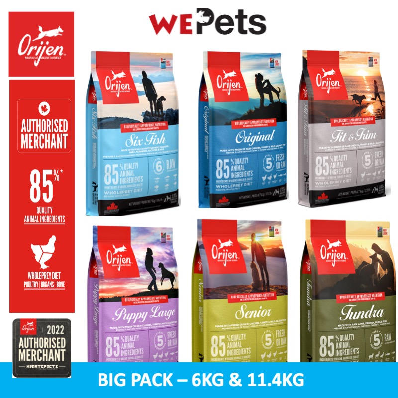 ORIJEN Dog Dry Food (BIG PACK 11.4kg)